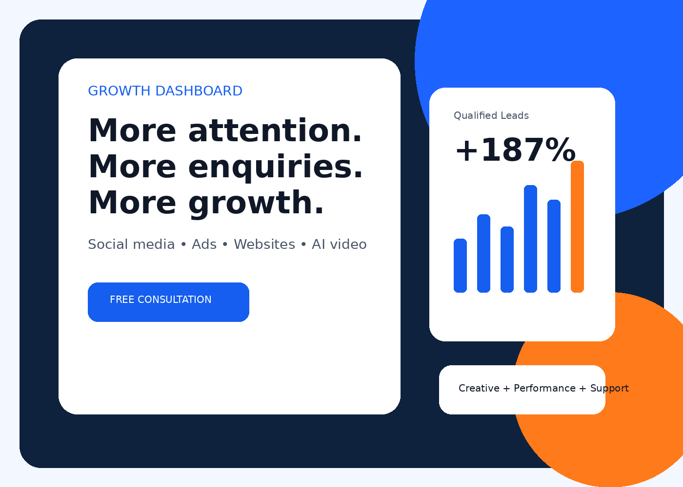 Boost Your Vyapar growth dashboard concept